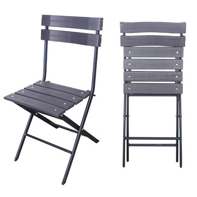 Aucun Logo Jardin extérieur Patio Fête Banquet Événements Plagiable Portable Chaise à manger en bois de grain en plastique