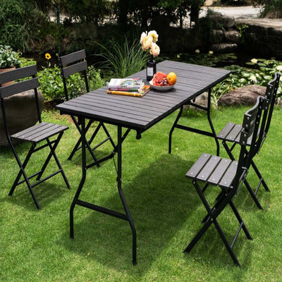 Aucun Logo Jardin extérieur Patio Fête Banquet Événements Plagiable Portable Chaise à manger en bois de grain en plastique