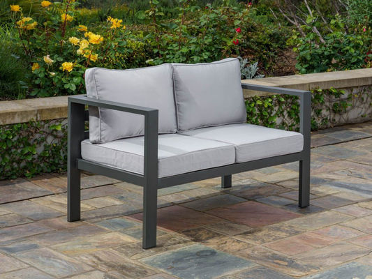 Sofa de jardin de jardin pour enfants ensemble AJUNION Salon sectionnel extérieur en aluminium moderne
