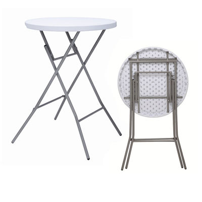 Emballage du courrier Portable ronde en plastique métallique pliable Table à manger pour le style de design moderne