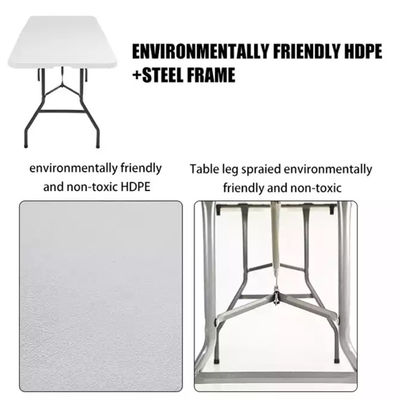 Table à manger en extérieur en plastique métallique pliable café pique-nique pour jardin