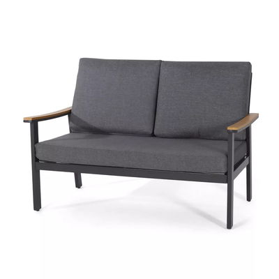 Couchette de jardin spécifique AJUNION 4 pièces de mobilier d'extérieur en aluminium avec table basse