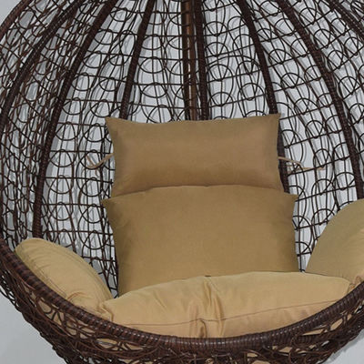 Balcon extérieur jardin salon suspendu fauteuil swing oeuf avec PE Wicker Rattan Design