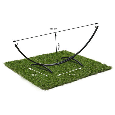 300*150cm Maison extérieure Portable léger pliable Double hamacs en coton avec support