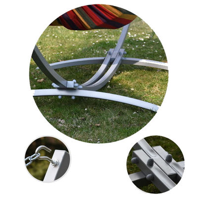 300*150cm Maison extérieure Portable léger pliable Double hamacs en coton avec support