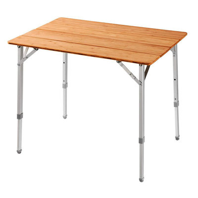 Table à manger de 100*65 cm en bois de métal pliable pour pique-nique pour camping en plein air