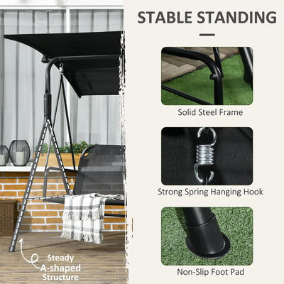 Chaise d'équitation pour 3 personnes dans un style moderne de ferme