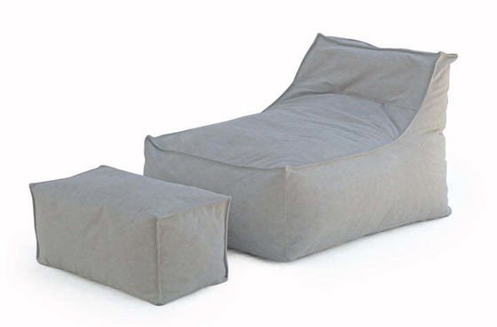 Sofa à sacs de haricots étanches à l'intérieur et à l'extérieur avec remplissage de haricots de 3 à 5 mm et taille de pédale de 30x75x30 cm