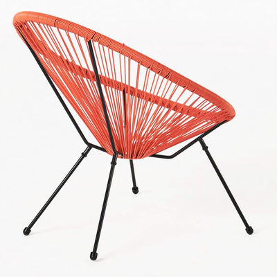 Métal cadre plastique rotin Wicker Acapulco Chaise pour le balcon extérieur