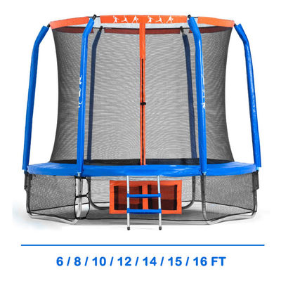 Cadre en acier 14 FT ou OEM Adultes et enfants Fitness Jump Bed Trampoline avec filet de sécurité Sport intérieur