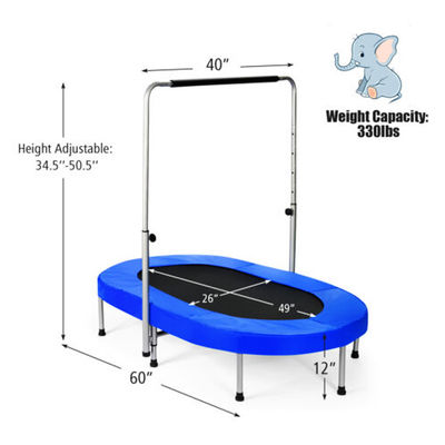 Trampoline pliable pour enfants à l'intérieur ou à l'extérieur 4 pieds ou OEM réglable en hauteur