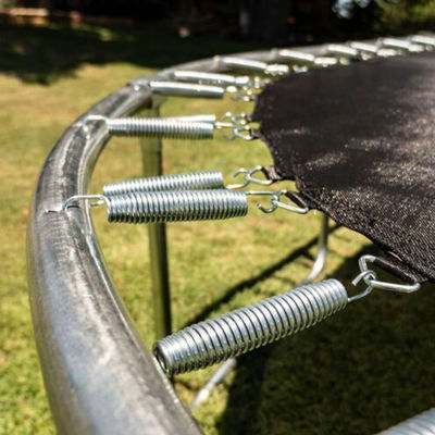 Jardin en plein air Enfants Enfants Fitness Saut de lit Ronde Trampoline Avec Basketball Garde de sécurité