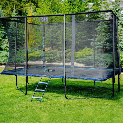 Parcs de jardinage extérieurs unisexe Fitness Lit élastique Rectangle Trampoline avec filet de sécurité