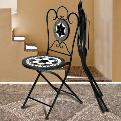 Bistro extérieur européen pour balcon Petite table et chaise de trois pièces jardin