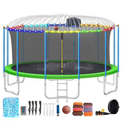 Trampoline de saut de forme avec filet de sécurité et logo personnalisé