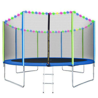 Trampoline de saut de forme avec filet de sécurité et logo personnalisé