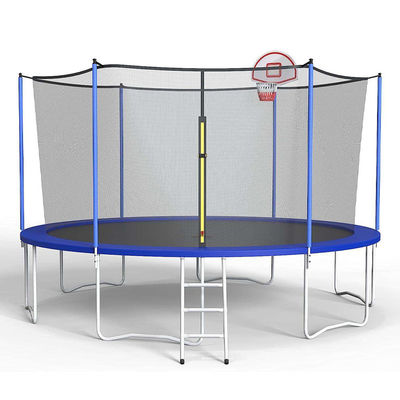 Trampoline de saut de forme avec filet de sécurité et logo personnalisé