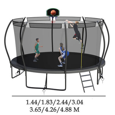 Adultes enfants enfants basket-ball Hoop ensemble trampoline avec filet de protection et option de logo