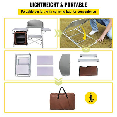Table pliable portable pour jardin extérieur jardin arrière patio villa fête événement banquet