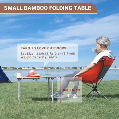 Table à ranger légère et réglable pour le camping et le pique-nique