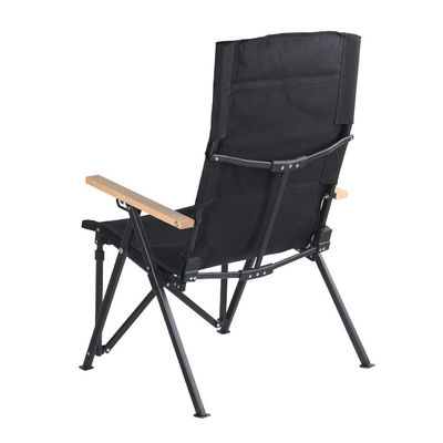 Chaise pliante à dossier réglable en métal à 4 positions pour le camping, la pêche, la randonnée en plein air