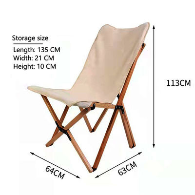 Chaise en bois de hêtre ultra-légère portable pliable papillon chaise de camping pour adultes