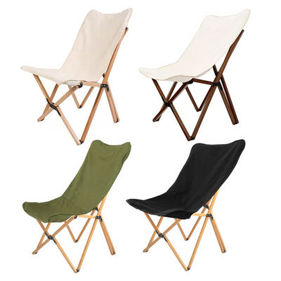 Chaise en bois de hêtre ultra-légère portable pliable papillon chaise de camping pour adultes