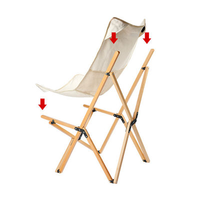 Chaise en bois de hêtre ultra-légère portable pliable papillon chaise de camping pour adultes