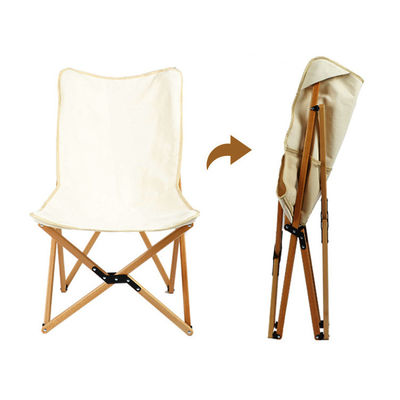Chaise en bois de hêtre ultra-légère portable pliable papillon chaise de camping pour adultes