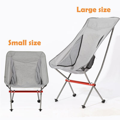 En plein air Randonnée Voyage Aluminium Légère Retour Maillage Portable Plâtre Camping Moon Chaise
