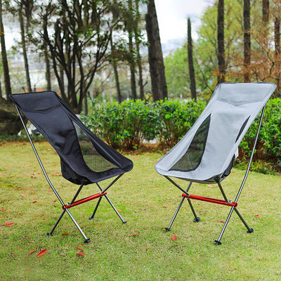 En plein air Randonnée Voyage Aluminium Légère Retour Maillage Portable Plâtre Camping Moon Chaise