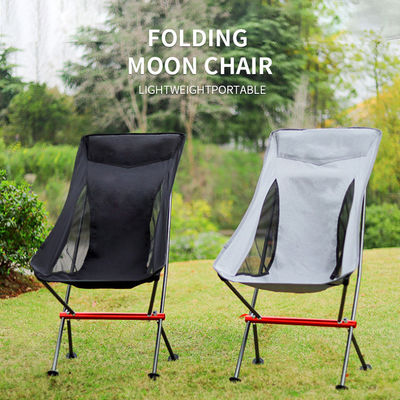 En plein air Randonnée Voyage Aluminium Légère Retour Maillage Portable Plâtre Camping Moon Chaise