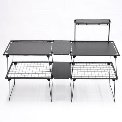 Tableau en aluminium métallique portable et pliable pour la randonnée et le camping