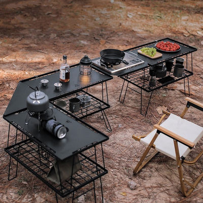 Tableau en aluminium métallique portable et pliable pour la randonnée et le camping