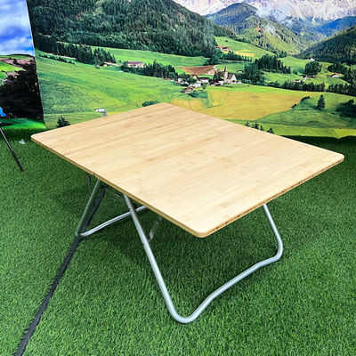 Bordure de logo personnalisé ou impression de table pliante légère pour jardin de voyage en plein air