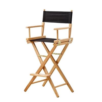 Logo Aucun ou Logo personnalisé Chaise haute en bois pliable pour le camping en extérieur