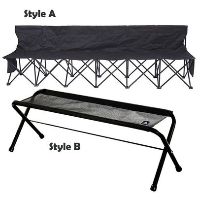 OEM banc pliable portable 6 sièges chaise de plage pliable avec sac à dos et dos