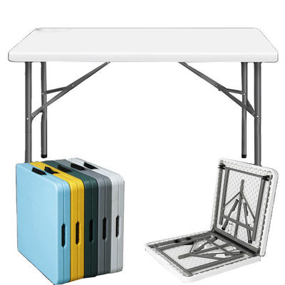 Table à manger pliable en PVC plastique métallique réglable pour les fêtes