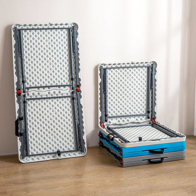 Table à manger pliable en PVC plastique métallique réglable pour les fêtes