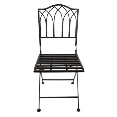 Chaise pliante en fer forgé blanc pour mariage