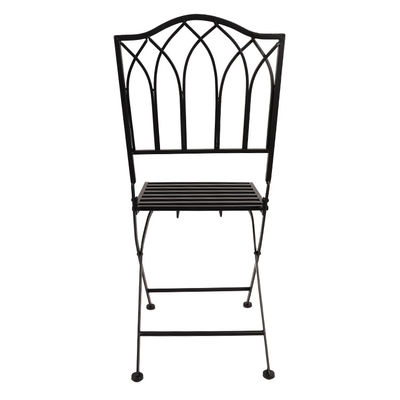 Chaise pliante en fer forgé blanc pour mariage