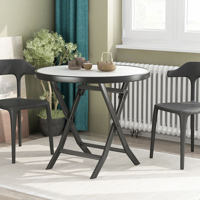 Table à manger à café pliable en fer métallique pour camping en plein air Café balcon jardin patio