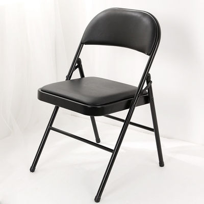Salle de séjour de l' hôpital Chaise à manger pliante empilable avec cuir PU doux coloré