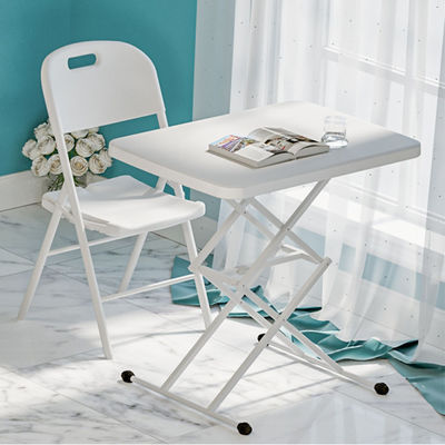 Table à manger avec plateau de télévision extérieure intérieure portable réglable robuste petite table pliante