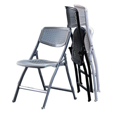 Événements de banquet en plein air en plastique métal pliable blanc noir Chaise à manger pour hôtel de mariage