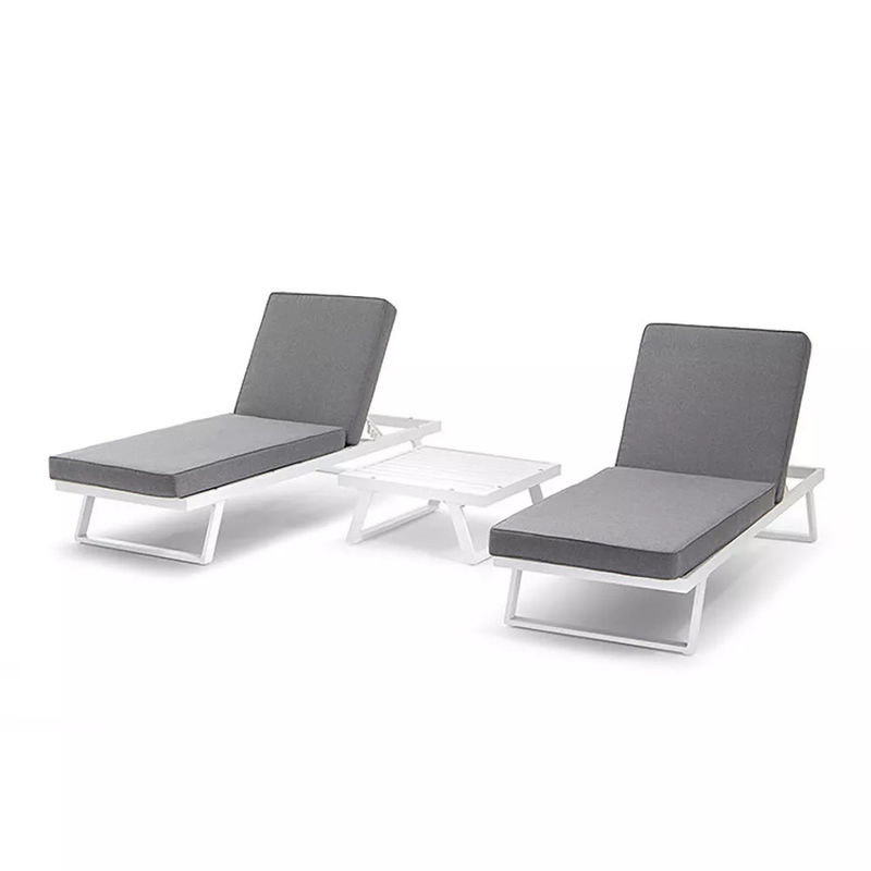 Meubles de patio en aluminium moderne fauteuil pour jardin canapé salon sectionnel