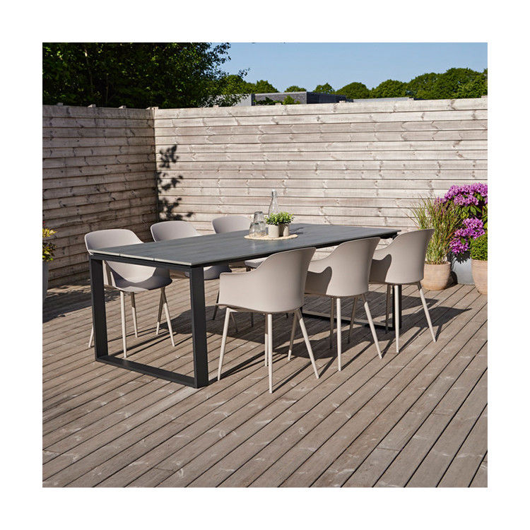 Ensemble de jardin spécifique AJUNION 6 Table à manger avec siège pour manger et se détendre en plein air