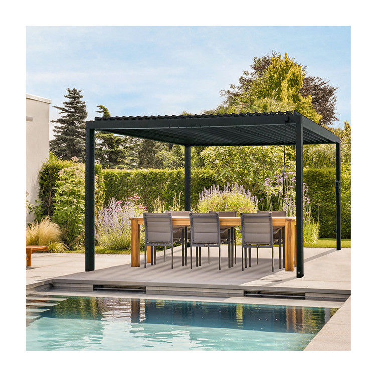 Cadre en acier AJUNION 16X10 Pergola métallique pour jardin sur le toit à louver