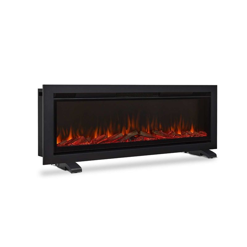 Insert de cheminée électrique moderne monté sur le mur avec 6 couleurs de flamme et vapeur d'eau 3D