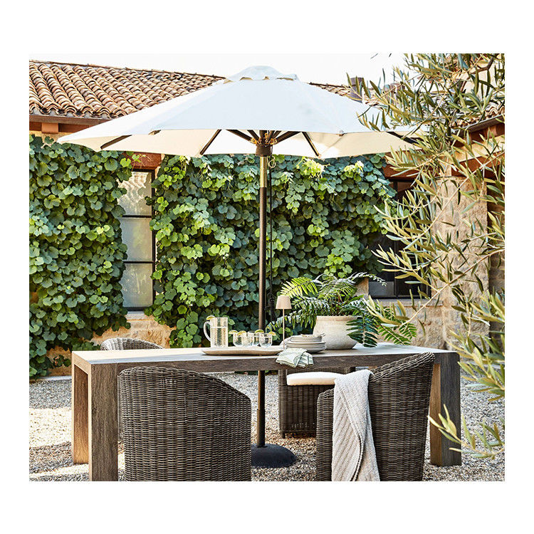 Cadre d'aluminium Tilt ombre solaire pour le jardin du restaurant AJUNION parapluie de patio rond de 9 pieds